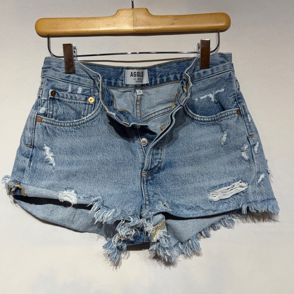 Agolde Parker Vintage Cut Off Short Swapmeet Size 23 - Picture 5 of 8